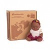 Ensemble Cadeau Miniland Dolls 31214 : Poupée bébé Africaine de 21 cm + Ensemble Dune, Multicolore