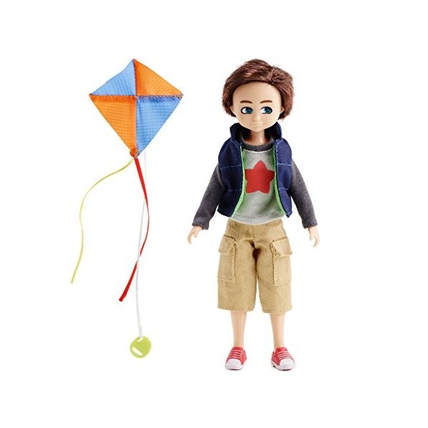 Lottie Kite Flyer Finn Boy Doll, Brown Hair and Green Eyes, Dolls for Boys & Girls for 6 Year Old Boys & Girls
