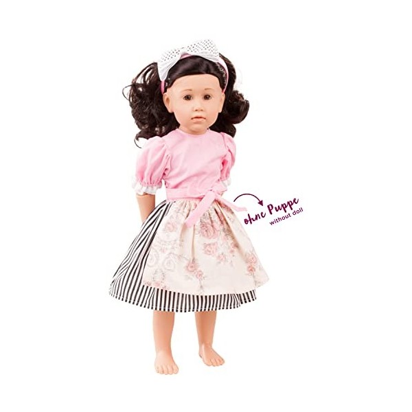 Götz 3402844 Dirndl Munich - Un Style Parfait en Costume Traditionnel - Tenue 4 pièces pour poupées de 45 à 50 cm