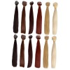 Gadpiparty 12 Pcs Poupée Perruque Couleur Perruques Les Poupées Américaines Flash Artisanat De Cheveux De Poupée Fabrication 