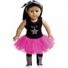 The New York Doll Collection Glorious Duveteux Complete Rock Star Tenue pour Mode Poupées Fille Comprend Rock Star Tutu - Cha