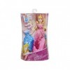 Poupee pour Disney Princess Belle au Bois Dormant : Tenue féérique de Princesse - Robe Bleue + Robe Rose - Set poupée Mannequ