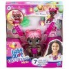 Baby Alive Glo Pixies Minis Carry n Care Necklace - F5846 - Poupée 10cm + Accessoires pailletés - Rose Blossom