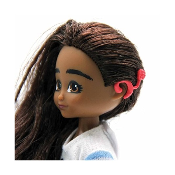 Lottie Doll Wildlife Photographer Doll Mia, Dolls for Girls and Boys, 7 inch Doll with Brown, Wavy Hair, Brown Eyes & Cochlea
