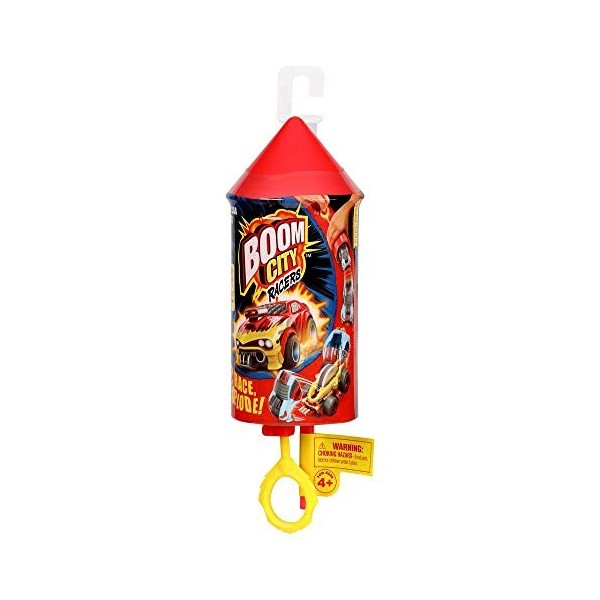 Boom city Racers, Single Pack Série 1 , 1 Voiture mystère et Accessoires pour Faire la Course et exploser à limpact, Jouet 