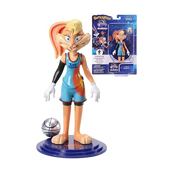 BendyFigs The Noble Collection Space Jam 2: A New Legacy Lola Bunny - 7.5in 19cm Noble Toys Bendable Figure Posable Collect