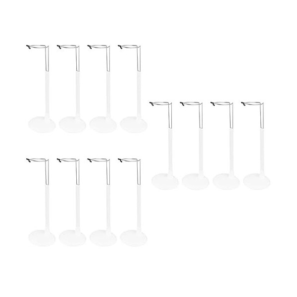 Toyvian 8 Pièces Cadre De Support De Poupée Supports Métalliques Support Miniature Jouets pour Enfants Support De Table De Po