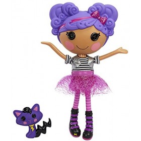 Lalaloopsy Poupée Storm E. Sky & Cool Cat – Poupée Violette joueuse de Rock de 33 cm dotée d’1 Tenue Rose/Noire & Chaussures.