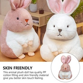 Toyvian Poupée Lapin Oreiller Animal Géant Oreiller Câlin danimaux Figurines danimaux en Peluche Lapin en Peluche Tout-Peti