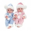 Reborn Baby Dolls réaliste réaliste bébé poupée Soft Vinyl 25cm Reborn Babies Beautiful Twins Boy Girls Girls Childre