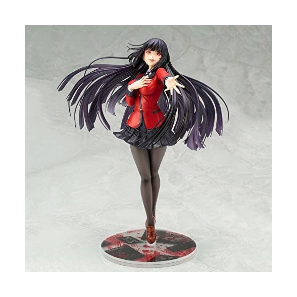 Nouveau Mobile 22CM Anime ARTFX J Kakegurui Jabami Yumeko Remplaçable Visage Changeant 1/8 Échelle Adulte Belle Fille PVC Act