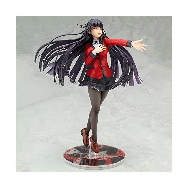 Nouveau Mobile 22CM Anime ARTFX J Kakegurui Jabami Yumeko Remplaçable Visage Changeant 1/8 Échelle Adulte Belle Fille PVC Act