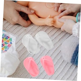 ibasenice 3 Paires De Jouets pour Filles Jouets pour Filles Poupées Décoratives pour Filles Sandales De Poupée Résistantes À 