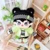 niannyyhouse Poupée en peluche humaine nue de 20 cm - Bandeau vert à capuche - Pantalon - Chaussures Kpop - Vêtements de poup