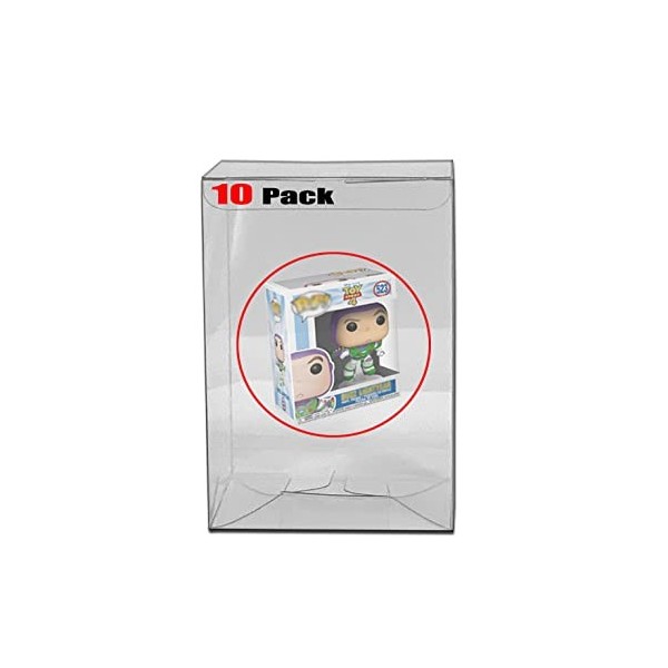 Ruitroliker Acid-Free Coque de protection en plastique transparent compatible avec les figurines Funko Pop 4" en vinyle