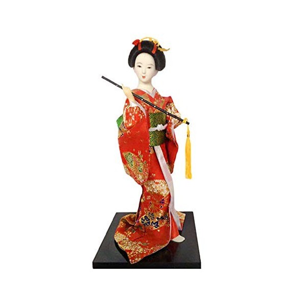 Siunwdiy 12 Pouces Mini-Japonais de Collection dart de poupée Geisha, avec Kimono Vintage Traditionnel, Cadeau créatif pour 