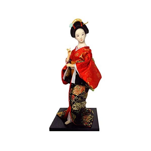 Siunwdiy 12 Pouces Mini-Japonais de Collection dart de poupée Geisha, avec Kimono Vintage Traditionnel, Cadeau créatif pour 