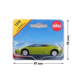 siku 1318, Lamborghini Murciélago Roadster, Métal/Plastique, Vert, Voiture jouet pour enfants