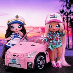 Na Na Na Surprise Peluche Cabriolet-Pink, Kitty Rose sur le Thème du Chat-Compatible avec toutes les Poupées Surprise Na-À pa