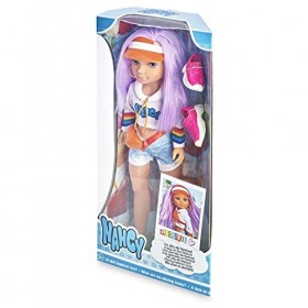 Nancy- Une journée de Festival de Musique, poupée aux Cheveux colorés et Look Estival, recommandé de 3 Ans Famosa 700016227 