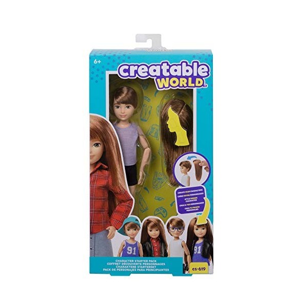 Creatable World Coffret Découverte Personnages, poupée personnalisable aux cheveux roux, jouet pour enfant à partir de 6 ans,