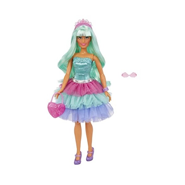 MGAs Dream Ella Candy Princesse - DREAMELLA - Poupée de 29 cm parfumée à la barbe à papa, avec étiquette à gratter & à senti