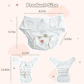 BABESIDE 4 pièces Couches de poupée Reborn pour 17-22 Pouces, Couches de poupée réutilisables, adaptées aux poupées de bébé R