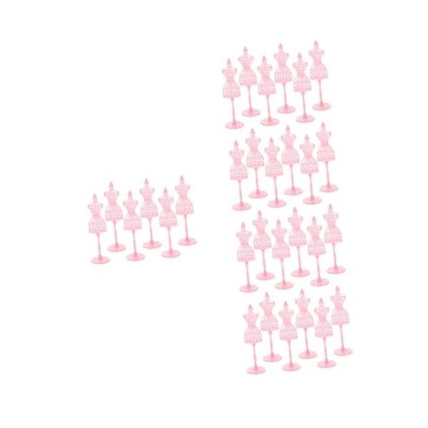 Toyvian 12 Pcs Poupée Cintre Robes Formelles pour Les Adolescentes Mini Porte-Vêtements Cintre en Plastique Support DAfficha