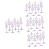 Toyvian 12 Pcs Poupée Cintre Robes Formelles pour Les Adolescentes Mini Porte-Vêtements Cintre en Plastique Support DAfficha