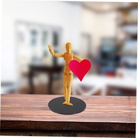 Abaodam 36 Pièces Fond dargile Base De Modèle De Poupée Base Dartisanat en Argile Porte-modèle De Poupée Base De Sculpture 