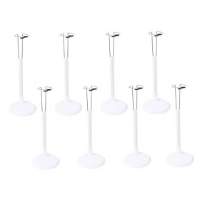Toyvian 8 Pièces Cadre De Support Figurine daction Support De Poupée Support Figure Base Base De Poupée Robuste Gabys Dollho