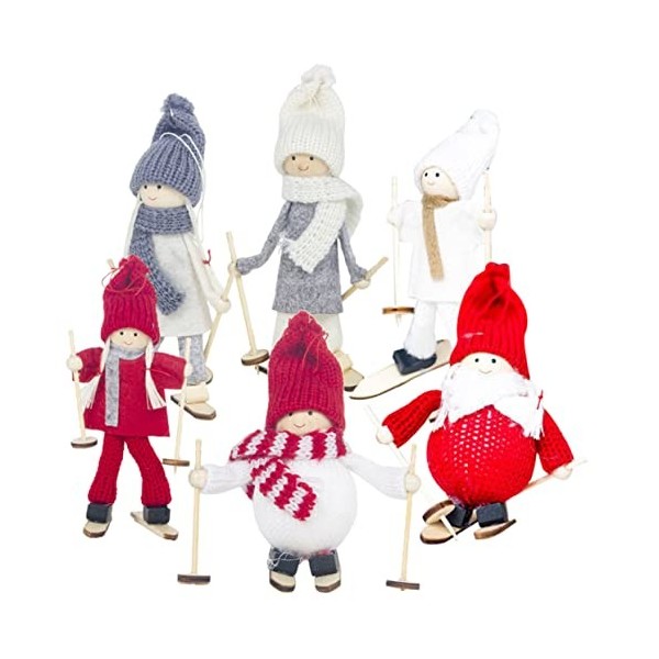 ibasenice Cadeaux De Jour De Thanksgiving Ornements De Gnomes Suédois Poupée en Peluche Faite À La Main Décoration De Noël Po