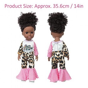 Poupées De Bébé Aux Cheveux Bouclés à Peau Noire De 14 Pouces, Poupée De Fille Réaliste, Poupées Afro-américaines Réalistes, 