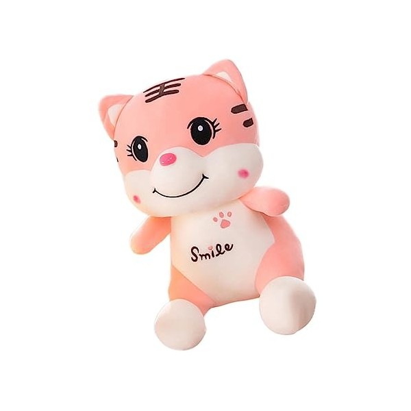 ibasenice 1 PC Tigre Souriant Rose Cadeaux dhalloween Décorations pour Bébé Jouets pour Bébés Jouet en Peluche du Nouvel an 