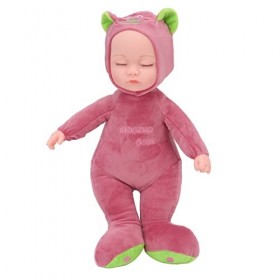 Poupée Bébé pour Filles, 35 Cm, Jouet Câlin, Corps en Peluche Doux pour Enfants, Alimenté par Batterie, Jouet électrique pour