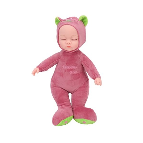 Poupée Bébé pour Filles, 35 Cm, Jouet Câlin, Corps en Peluche Doux pour Enfants, Alimenté par Batterie, Jouet électrique pour