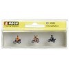 Noch - 36898 - Modélisme Ferroviaire - Cyclistes - 4 Figurines + 3 Bicyclettes