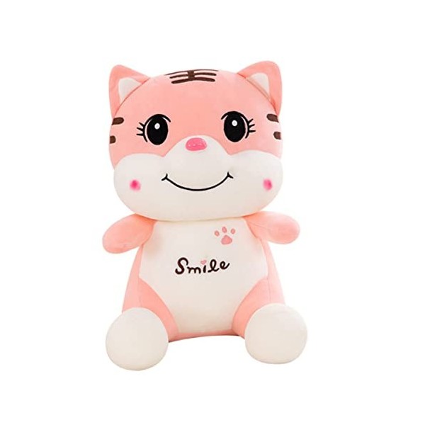 ibasenice 2 Pcs Rose Souriant Tigre Décorations pour La Maison Cadeaux De Noël Jouet pour Enfants Bébé Jouet en Peluche Année