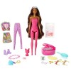 Barbie Color Reveal coffret Licorne Fantastique, poupée avec 25 éléments surprises, 16 sachets mystères, modèle aléatoire, jo