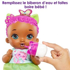 My Garden Baby Bébé Chaton Boit et Fait Pipi Poupée 30 cm et accessoires, avec couche réutilisable, et biberon, Jouet Enfan