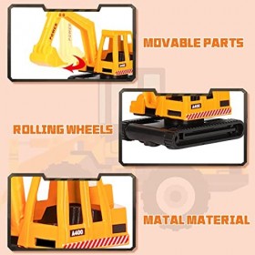 Dreamon Jouet Camion en Plastique et Alliage avec 6pcs Mini Modèles Voitures Classiques pour Enfants de 3 4 5 Ans