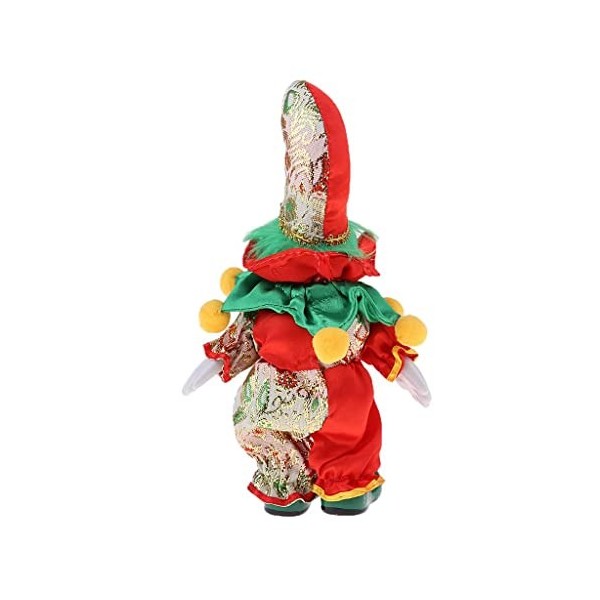 misppro Lot de 3 poupées de 15,2 cm en forme dhomme clown portant un costume coloré pour Halloween