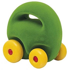 Rubbabu - R22189 - Mascot Car 12 cm - Vert caoutchouc naturel 