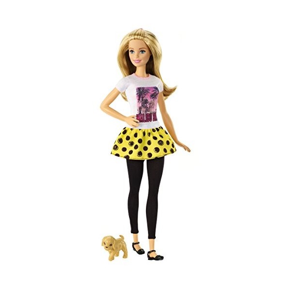 Barbie - DMB26 - Barbie et le Chiot - Poupée Mannequin + Mini Figurine