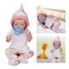 Alomejor 12 Pouces Silicone Reborn Bébé Poupée Réaliste Artificielle Nouveau-né Bébé Poupée Fille pour Enfants Enfants de Plu