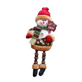 ibasenice 3 Pcs Ornement De Noël Décorations De Noël Jouet Bébé Poupée De Noël Poupée Assise Étagère avec Jambes Pendantes Fi