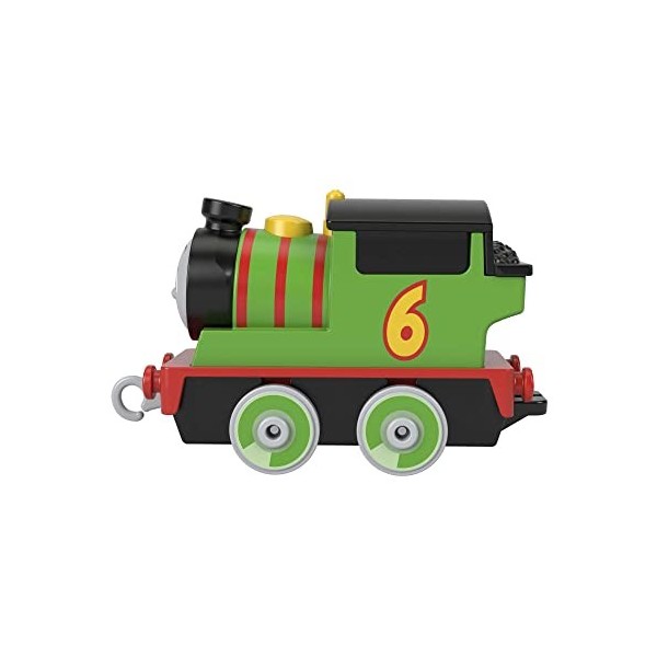 Thomas & Friends Fisher-Price Percy Die-cast Push-Along Toy Train Engine for Preschool Kids Ages 3+