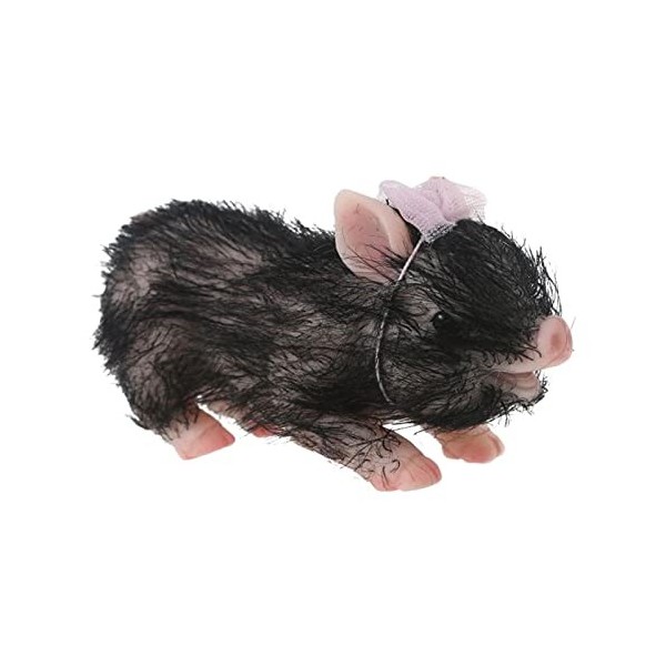 Rosixehird Cochon | Porcelet en Silicone Haute Simulation | bébé en Silicone à la Main Corps Complet Faux Animaux Extensibles