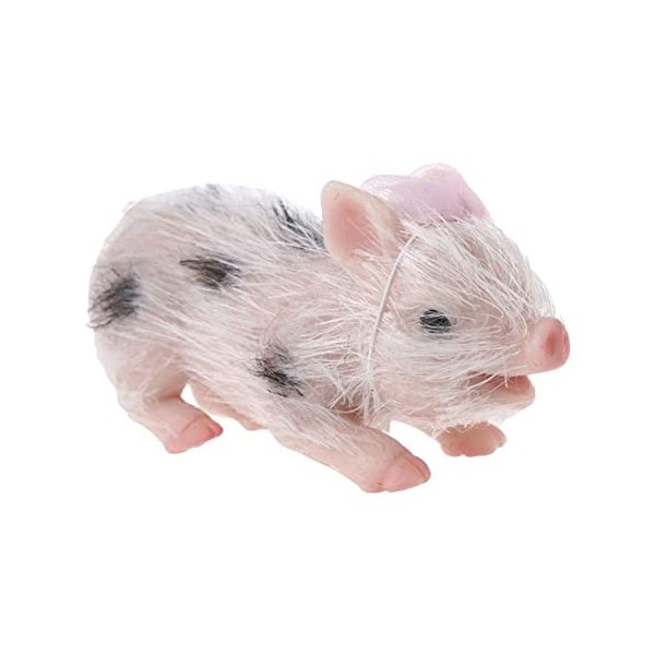 Rosixehird Cochon | Porcelet en Silicone Haute Simulation | bébé en Silicone à la Main Corps Complet Faux Animaux Extensibles