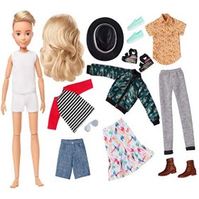 Creatable Mattel Creatable&nbsp;World Poupée à Personnaliser aux Cheveux Blonds Ondulés, Vêtements et Accessoires, Jouet Créatif p
